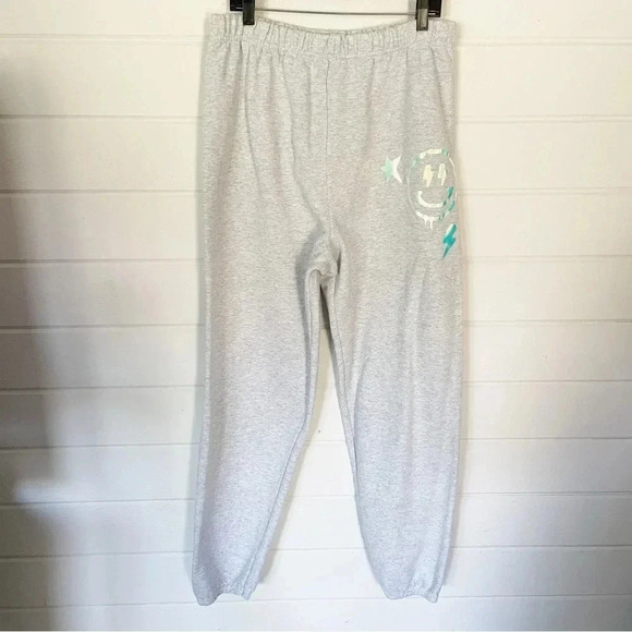 Women’s Gray High Waist Fleece Sweatpants Size 2XL - Picture 1 of 7